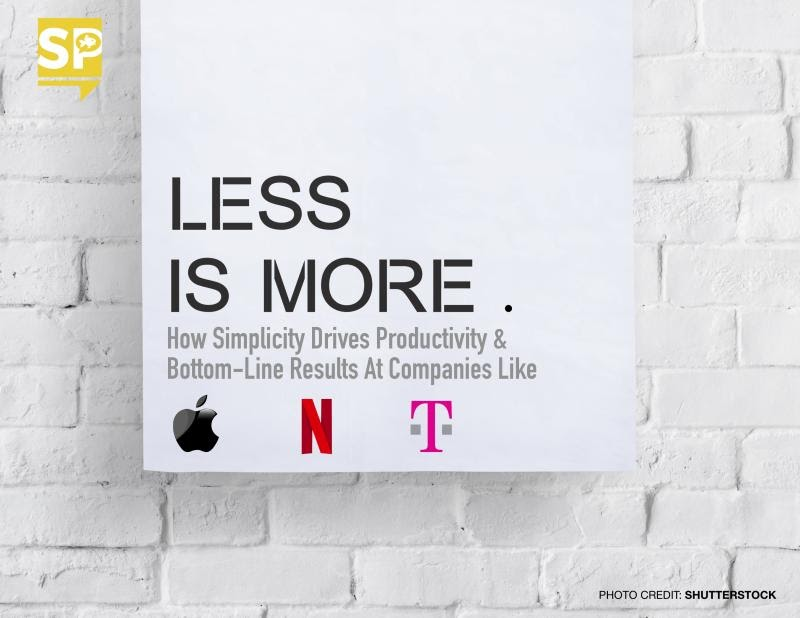 LESS IS MORE: How simplicity is the key to productivity and happiness