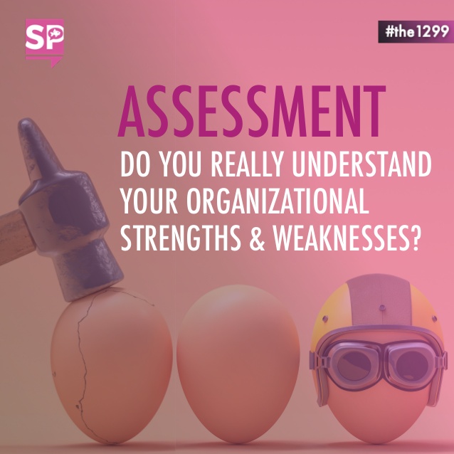 Assessment: Understanding organizational strengths and weaknesses