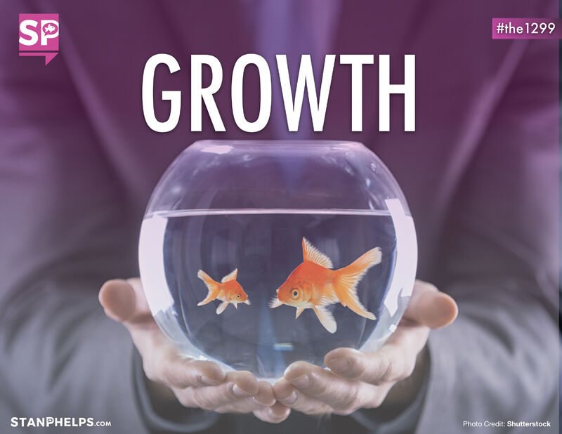 The growth of a goldfish is a metaphor for growth in business and the importance of differentiation