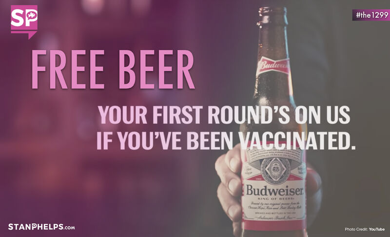 Budweiser offers free beer to those who get the COVID-19 vaccine