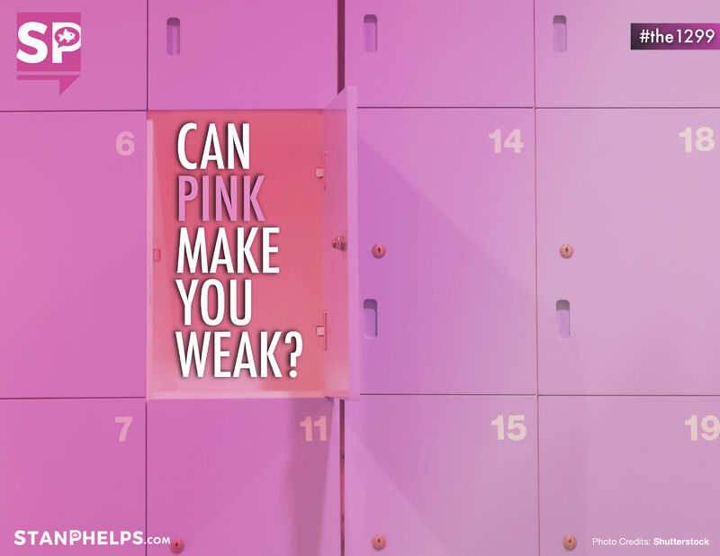 Can just looking at the color pink make you weak?