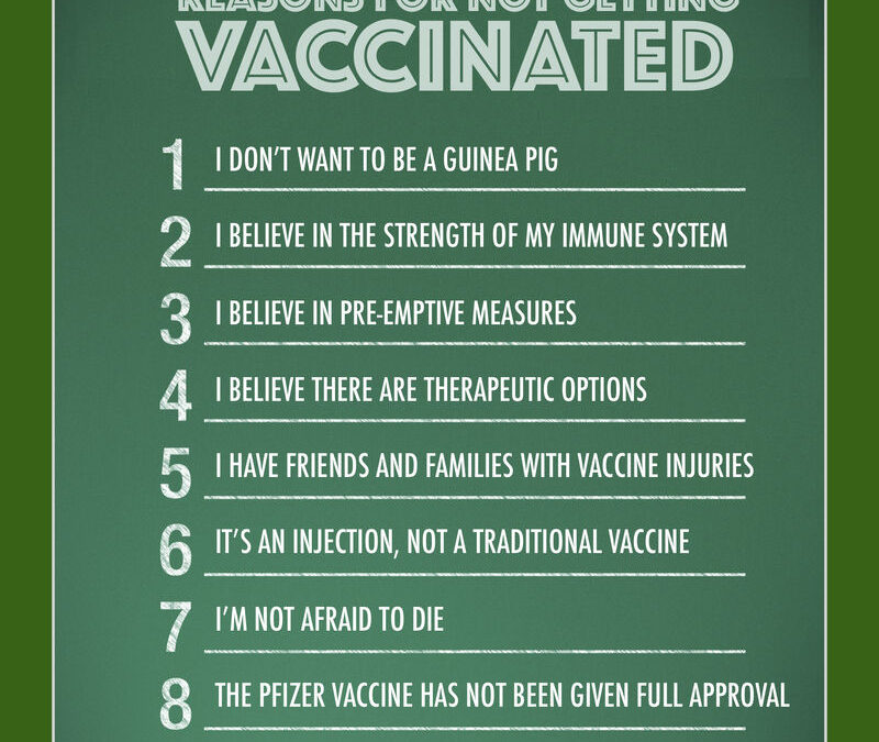 Top 10 Reasons for NOT Getting Vaccinated