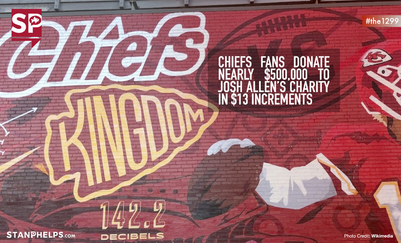 Chiefs Fans Donate Nearly $500,000 to Josh Allen’s Charity in $13 Increments