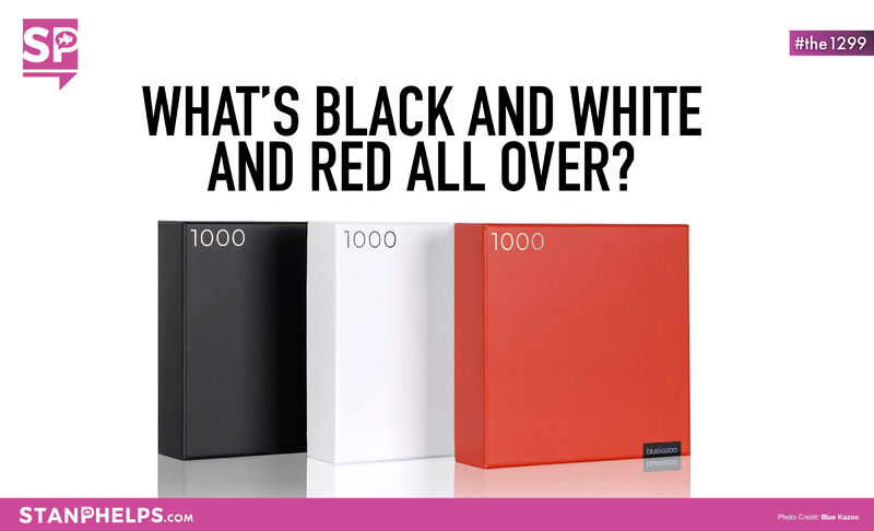 What’s black and white and red all over?