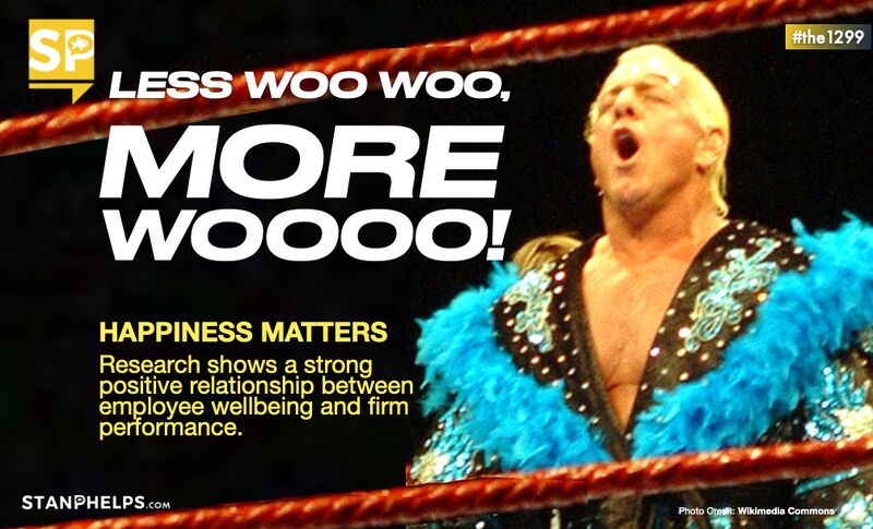 Wellbeing is less woo, woo and more WOOO!