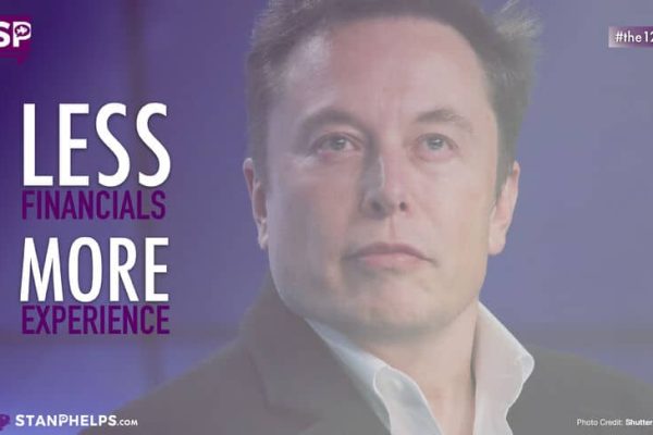 Less Financials. More Experience